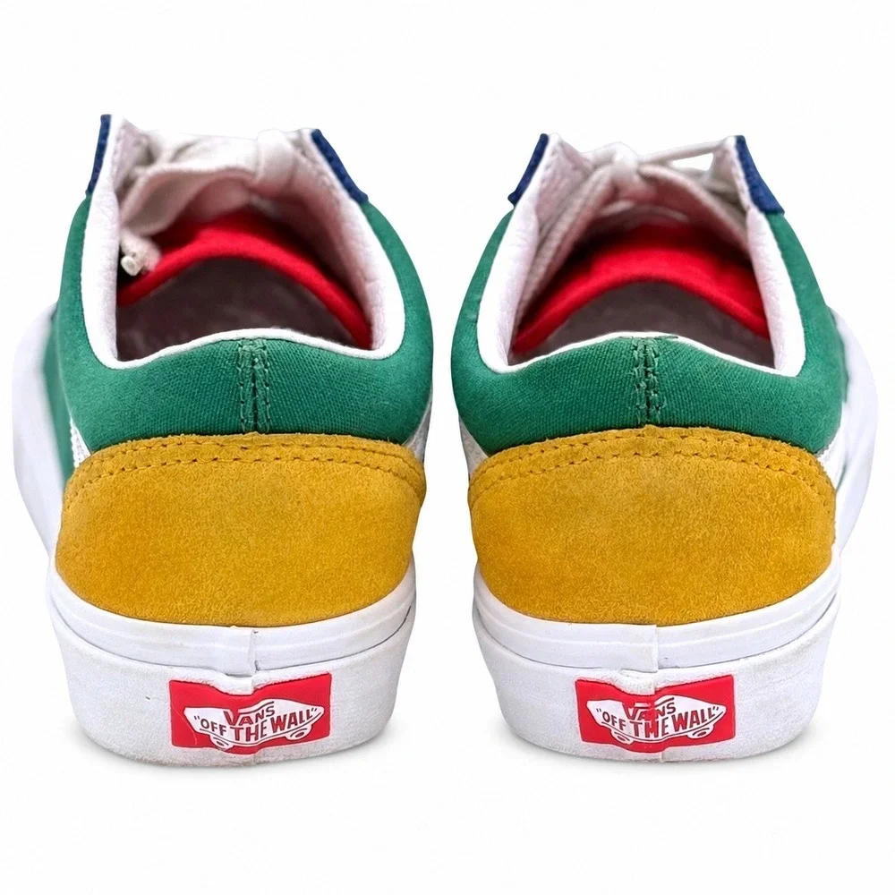 Vans Old Skool Yacht Club Unisex Blue Green Yellow Low Top Skate Sneakers 500714